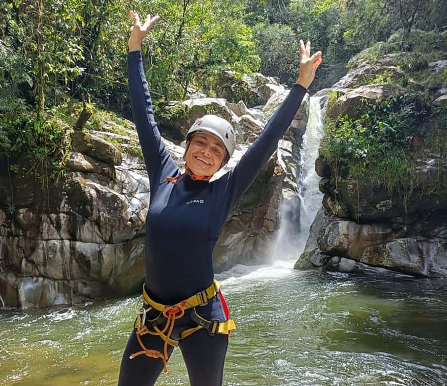 Guatapé Canyoning Adventure: Crystal Waters and Wildlife - The 80-meter zip line above the canyon