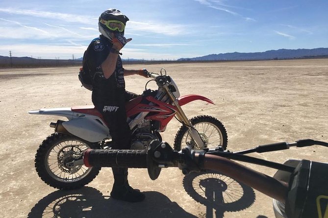 Hidden Valley and Primm Extreme Dirt Bike Tour from Las Vegas - Roach Dry Lake is the fast, open stretch