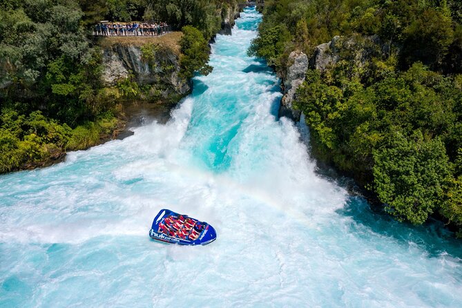 Hukafalls Jet Boat Ride in Taupo - Reaching Huka Falls at Water Level