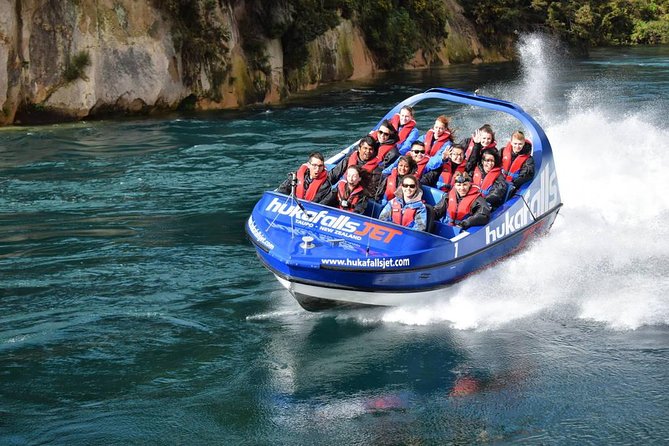 Hukafalls Jet Boat Ride in Taupo - How Wet Will You Get?