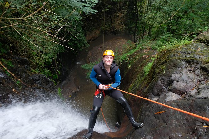 Intermediate canyoning tour in Bali " Maboya Canyon " - Slides, jumps, and abseils inside the canyon