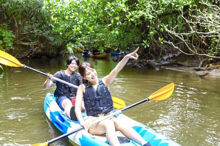 Iriomote Island: SUP or Canoeing and Canyoning Tour - Lunch with local choices, not a fixed meal