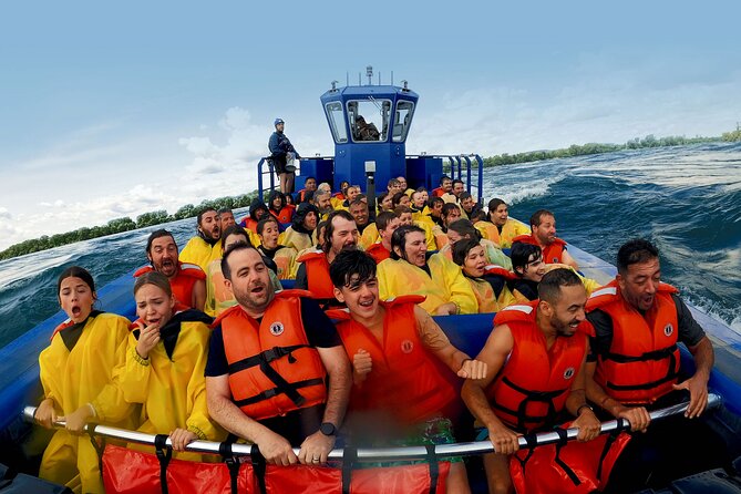 Jet Boating Montreal's Lachine Rapids - Getting dressed for a boat that ignores dry clothing