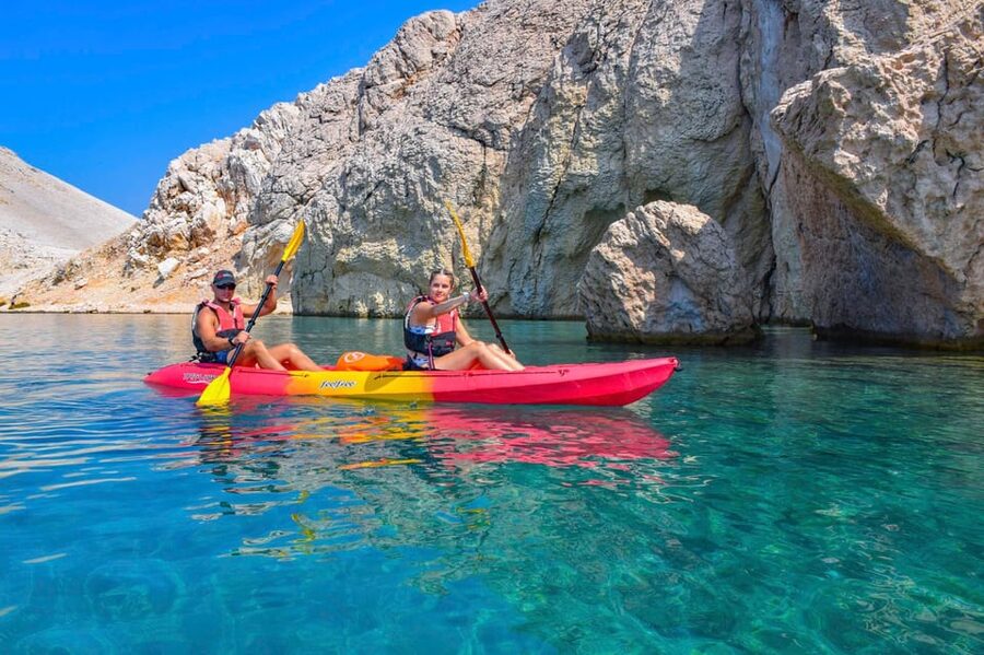 Kayak and Via Ferrata Adventure - Slana Bay and the route toward the climb