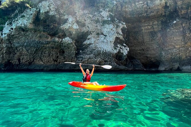 Kayak Paradise: Cala Portixol Snorkel, Cave & Cliff Jumping Tour - Key points to know before booking