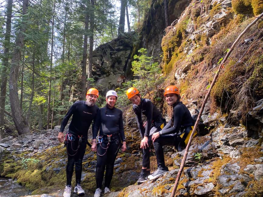 Kelowna: Adrenaline Canyoning Tour - Two routes, shaped by summer conditions