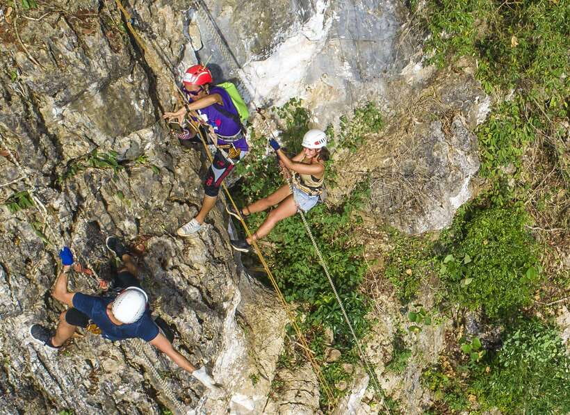 Krabi: Ziplining with Abseiling and Rock Climbing Options - Zone A plus Zone B: higher lines, ladders, and a 60-meter descent