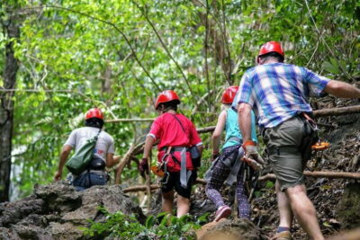 Krabi: Ziplining with Abseiling and Rock Climbing Options