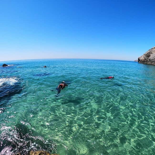 Lagos: Algarve Coasteering and Snorkeling Adventure - Three and a half hours of climbing, swimming, and jumps