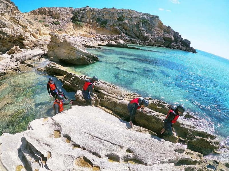 Lagos: Algarve Coasteering and Snorkeling Adventure - Cliff jumping from 1 to 11 meters