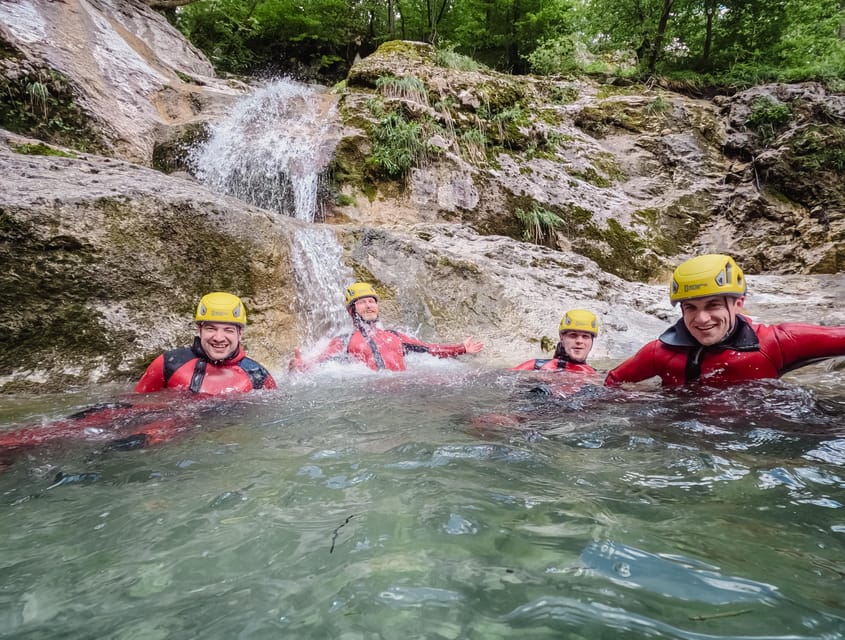 Lake Bled: Canyoning Adventure with Free Footage - Swimming through clear mountain water