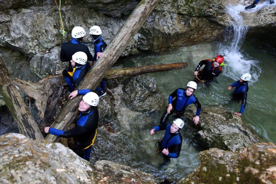 Lake Bled: Canyoning Excursion With Photos - Getting suited up before the canyon