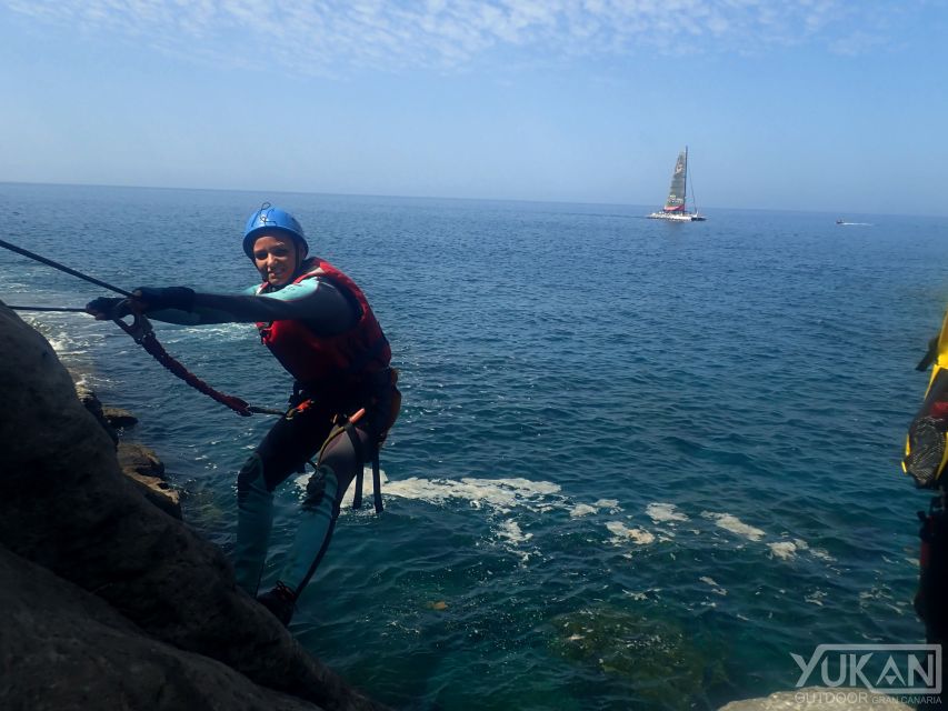 Las Palmas: Coastering, Via Ferrata, Water Jumping & Snorkel - The safety briefing and equipment setup