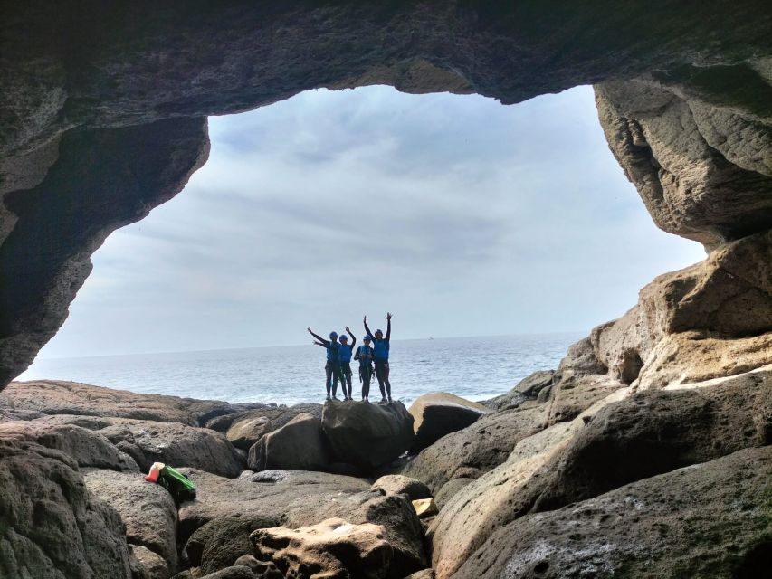 Las Palmas: Coastering, Via Ferrata, Water Jumping & Snorkel - The via ferrata and rock sections