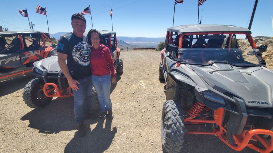 Las Vegas: Off-Road UTV Experience at Adrenaline Mountain - Getting ready with helmets, radios, and safety gear
