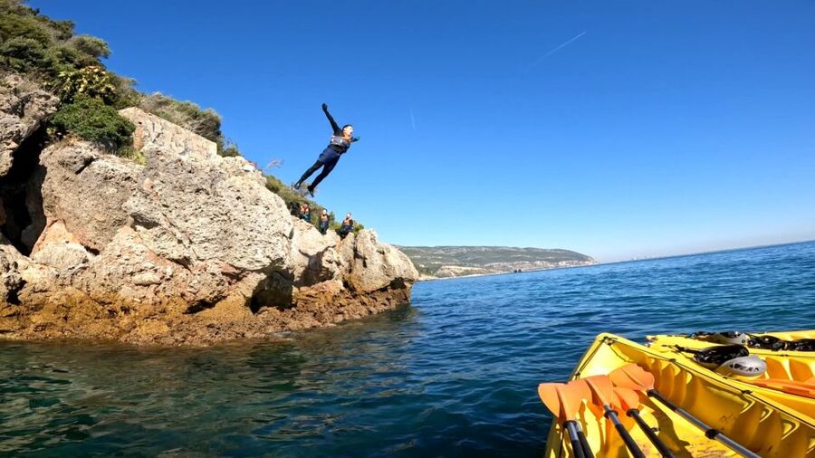 Lisbon: Arrábida Kayak and Coasteering Adventure Tour - Snorkeling near Anicha Island