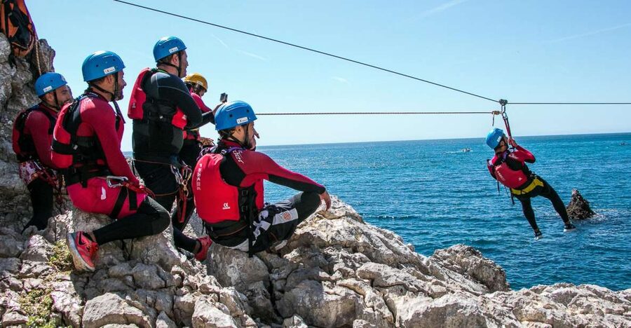 Lisbon: Sesimbra/Arrábida Natural Park Coasteering Adventure - The jumps are thrilling, but they are not the whole trip