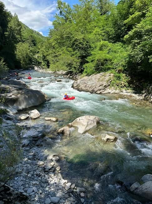 Lucca: packrafting Extreme - Two hours of kayaking on the Lima stream