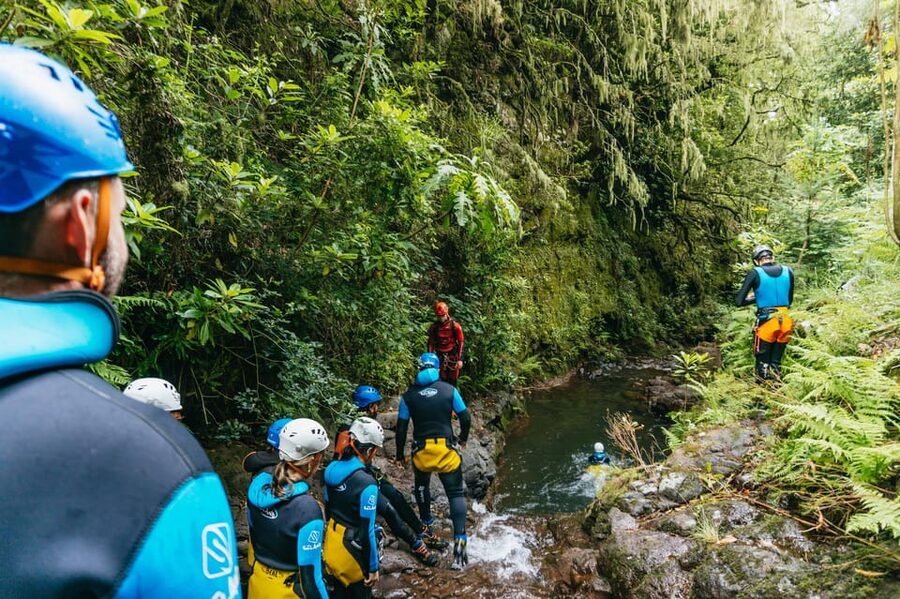 Madeira Canyoning Beginners – Easy & Fun Waterfall Adventure - The return through old terraces