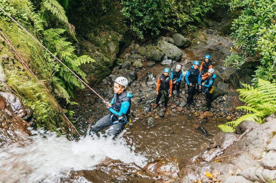 Madeira Canyoning Beginners – Easy & Fun Waterfall Adventure - Meeting at Bar 21 and riding into the countryside