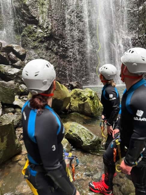 Madeira Canyoning For Beginners Ribeira Funda Level 3 - Jumps of 6 and 8 meters add a different kind of nerve