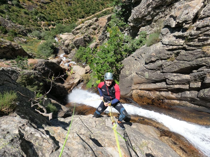 Madrid: Private Canyoning Adventure Tour with Transport - Waterfalls and pools in the Somosierra canyon