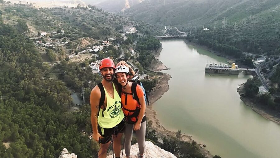 Malaga: Via Ferrata Hike at village of El Chorro - The 35-meter zip line and monkey pass