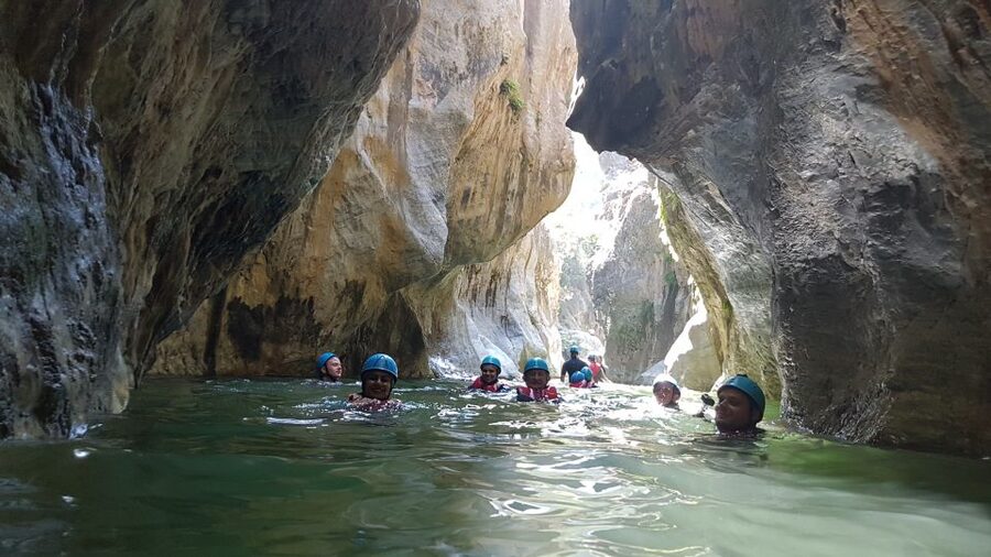 Marbella: Beginner Canyoning Tour with Safety Equipment - Walking, swimming, and waterfalls on the first stretch