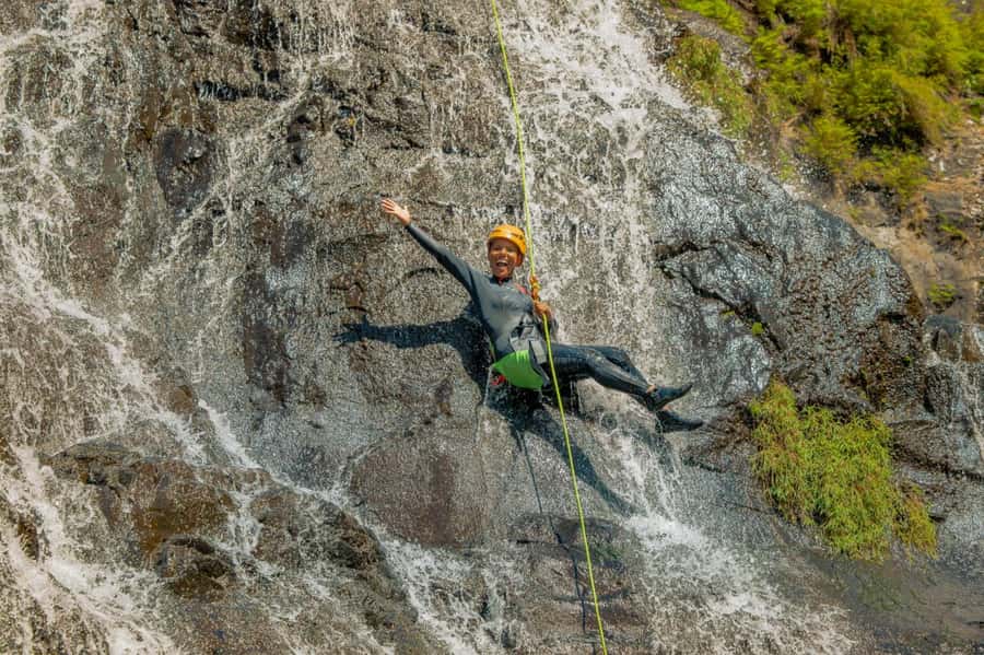 Mauritius: Tamarind Falls Canyoning Adventure - What Tamarind Falls feels like in practice