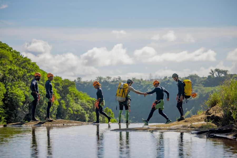 Mauritius: Tamarind Falls Canyoning Adventure - The safety briefing makes this beginner-friendly
