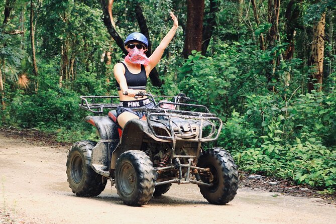 Maya Adrenaline Tulum: Cenote + 5 Ziplining + ATV Adventure - Lunch, snacks, and the sales pressure