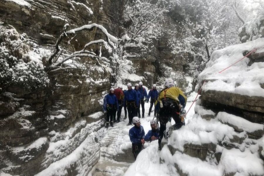 Megalo Papingo: Canyoning with Rappel Section B - The first three rappels build confidence