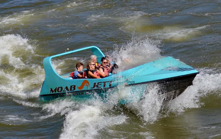 Moab: 2-Hour New Zealand style Adventure Jet Boat Tour - What happens during the two hours