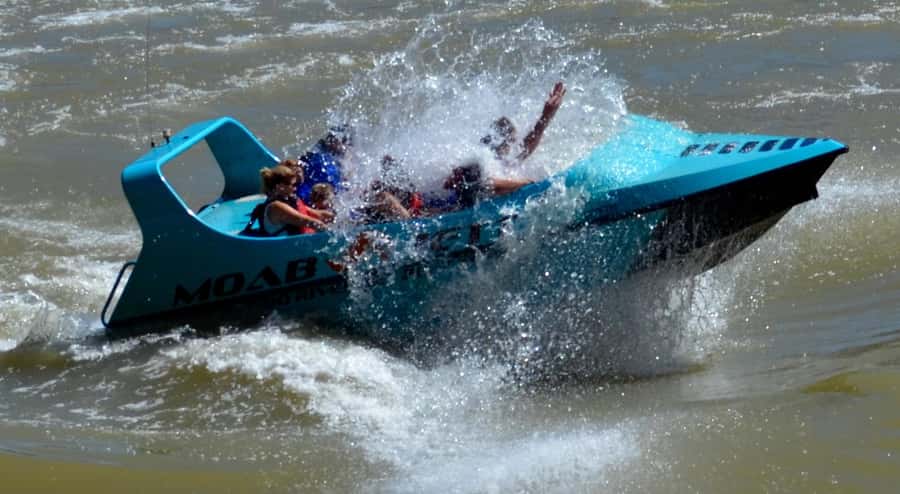 Moab: 2-Hour New Zealand style Adventure Jet Boat Tour - Red cliffs, canyons, and river views