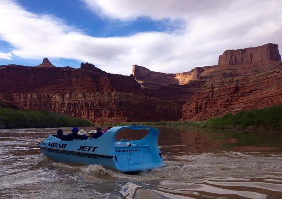 Moab: 2-Hour Scenic Jet Boat Ride on the Colorado River - Canyon walls, side canyons, and red rock close-ups