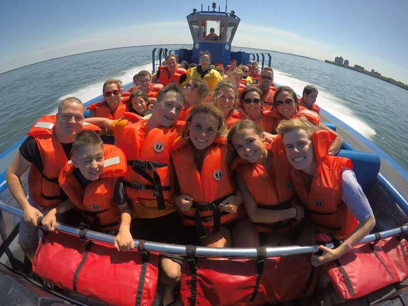 Montreal: Jet Boating on the Lachine Rapids - Champlain Bridge and the changing river views