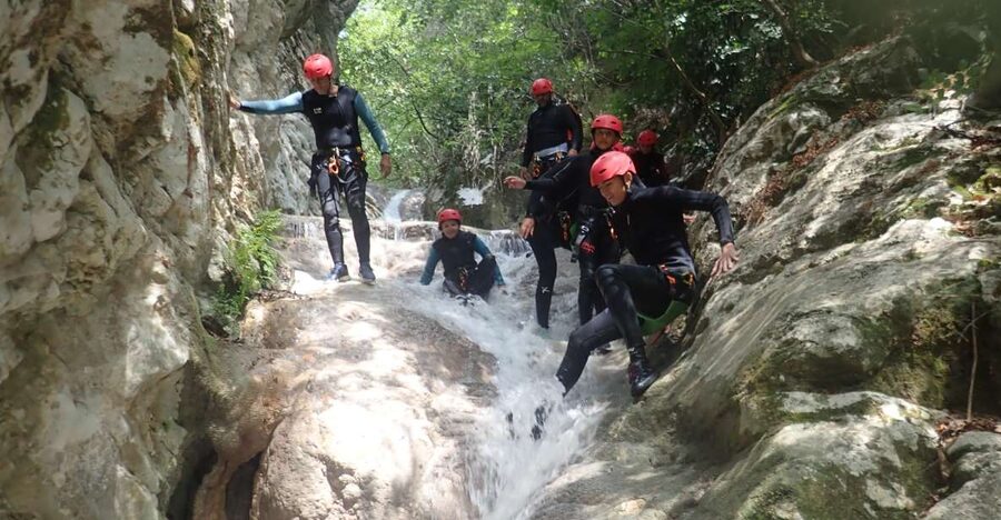 Neda: Canyoning Adventure - Pools, slides, and rock formations come first