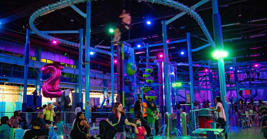New York: Area 53 NYC Adventure Park Experience - The Ropes Course tests balance and nerve