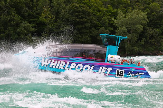 Niagara CANADA, Domed (Dry) Jet Boat Tour - Reaching the Niagara Whirlpool