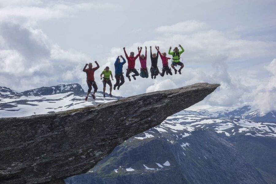 Odda: Full-Day Trolltunga Via Ferrata & Sky Ladder Adventure - Lunch above the canyon and the final 3 kilometers