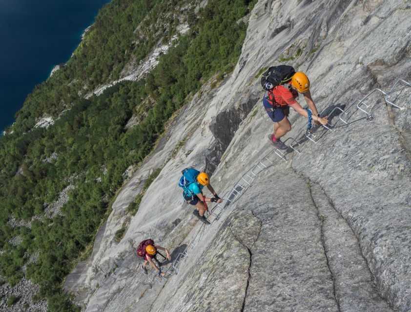 Odda: Full-Day Trolltunga Via Ferrata & Sky Ladder Adventure - Hiking back, or climbing down again