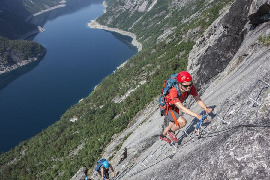 Odda: Full-Day Trolltunga Via Ferrata & Sky Ladder Adventure - Meeting in Skjeggedal and getting ready