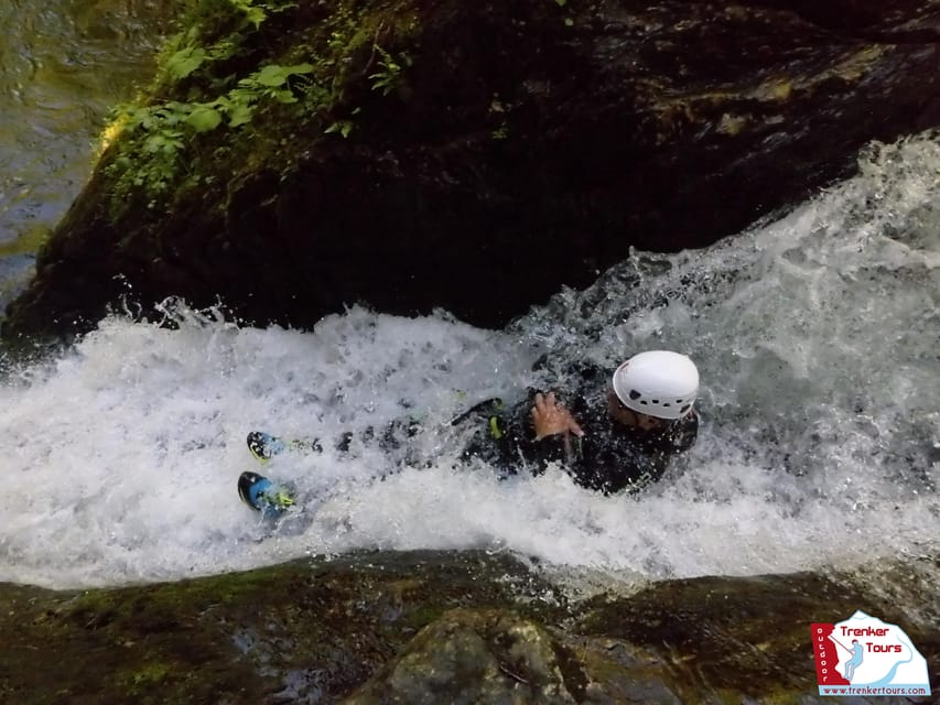Oetztal: Canyoning "ClearWater" - The high abseiling point