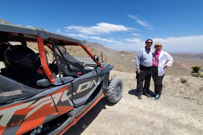 Off Road UTV Adrenaline Experience in Las Vegas - The Yellow Pine Mine tailings photo stop
