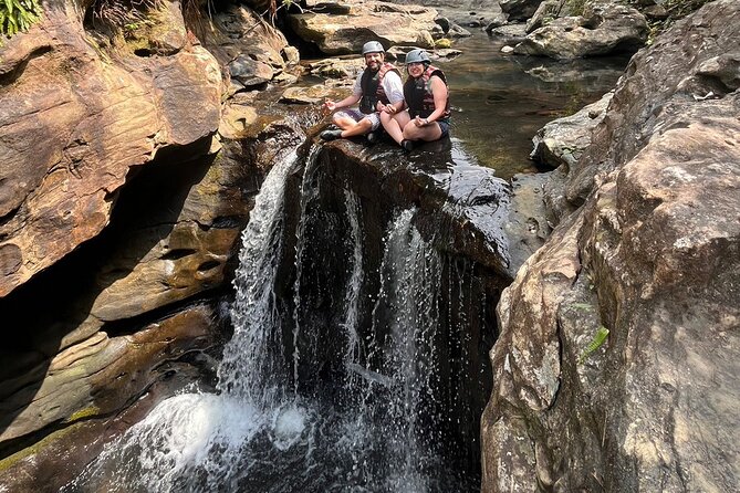 Okinawa Iriomote Half Day Splash Canyoning - Getting Used to the Water at Omija Road Park