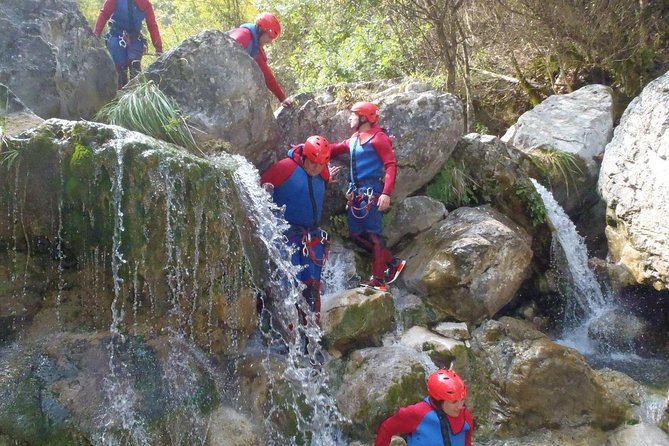 Olympus Canyoning Course: Entry to Intermediate - Level 2: long abseils, high jumps, and steep slides