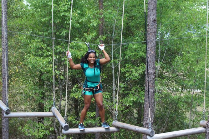 Orlando Tree Trek Adventure Park - Starting on the ground: waiver, harness, and demo course