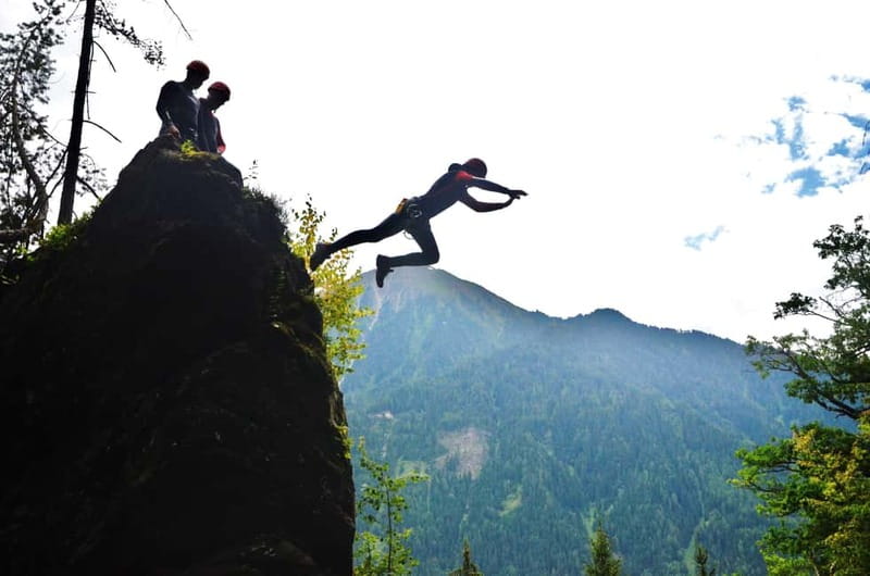 Ötztal: Canyoning "Wildwater XL" - Swimming through the deep pools