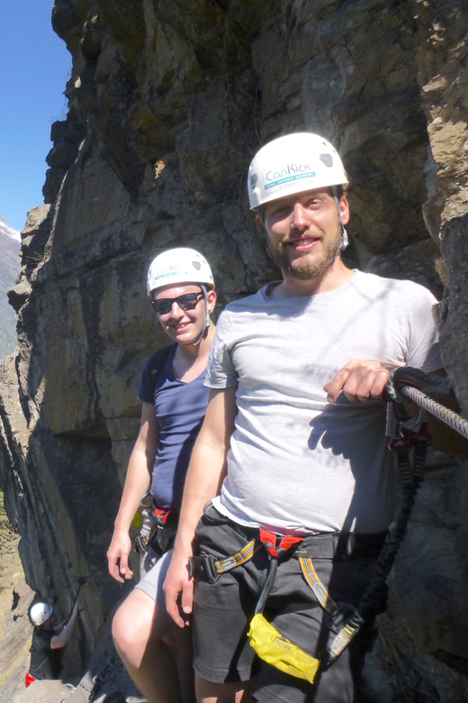 Ötztal: Via Ferrata Climbing at Stuibenfall - Starting at base and getting to the rock
