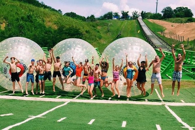 Outdoor Gravity Park Zorbing Admission Ticket in Pigeon Forge - The wet factor is part of the deal